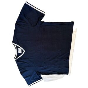 Old Navy mens v neck shirt, Navy and White